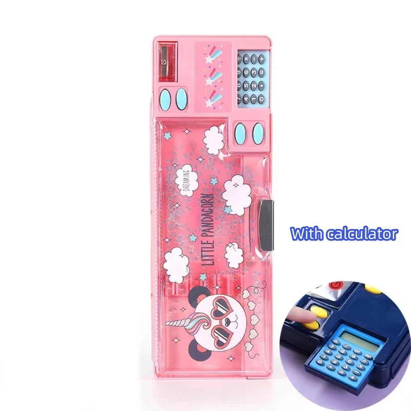 クリエイティブ電卓付きペンケース 男の子用 両面多機能文具箱 - Scientific Calculator For Secondary School のレビューと価格