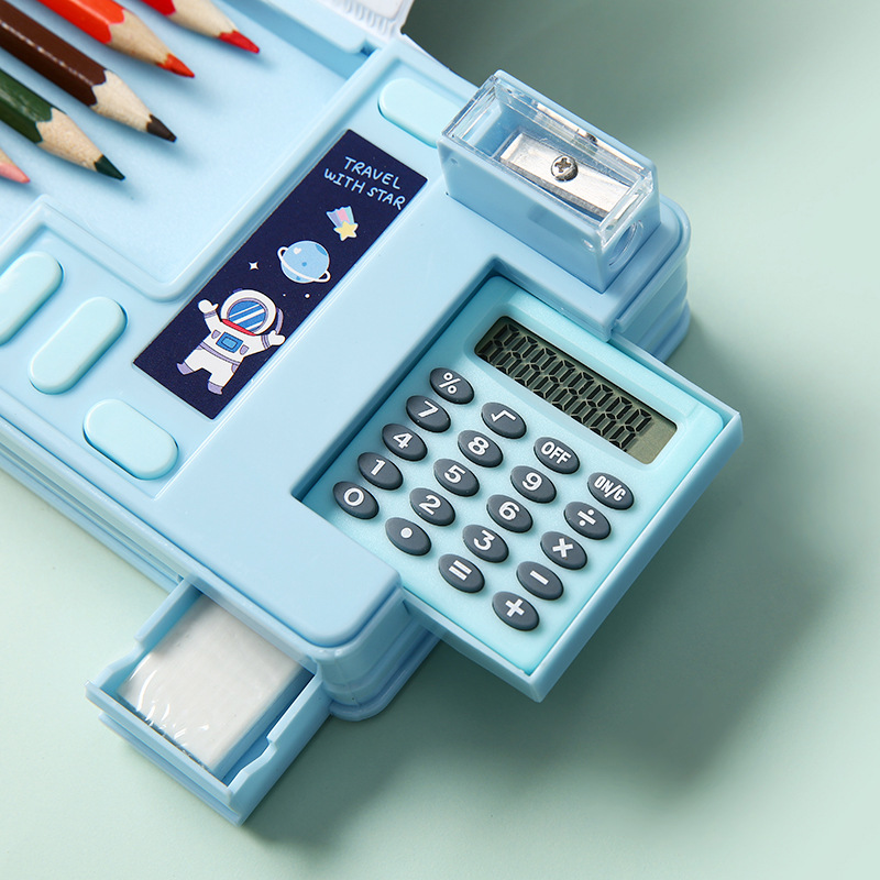 多機能プラスチック製文房具ボックス（電卓付き）、両面マグネッ - Scientific Calculator For Secondary School のレビューと価格