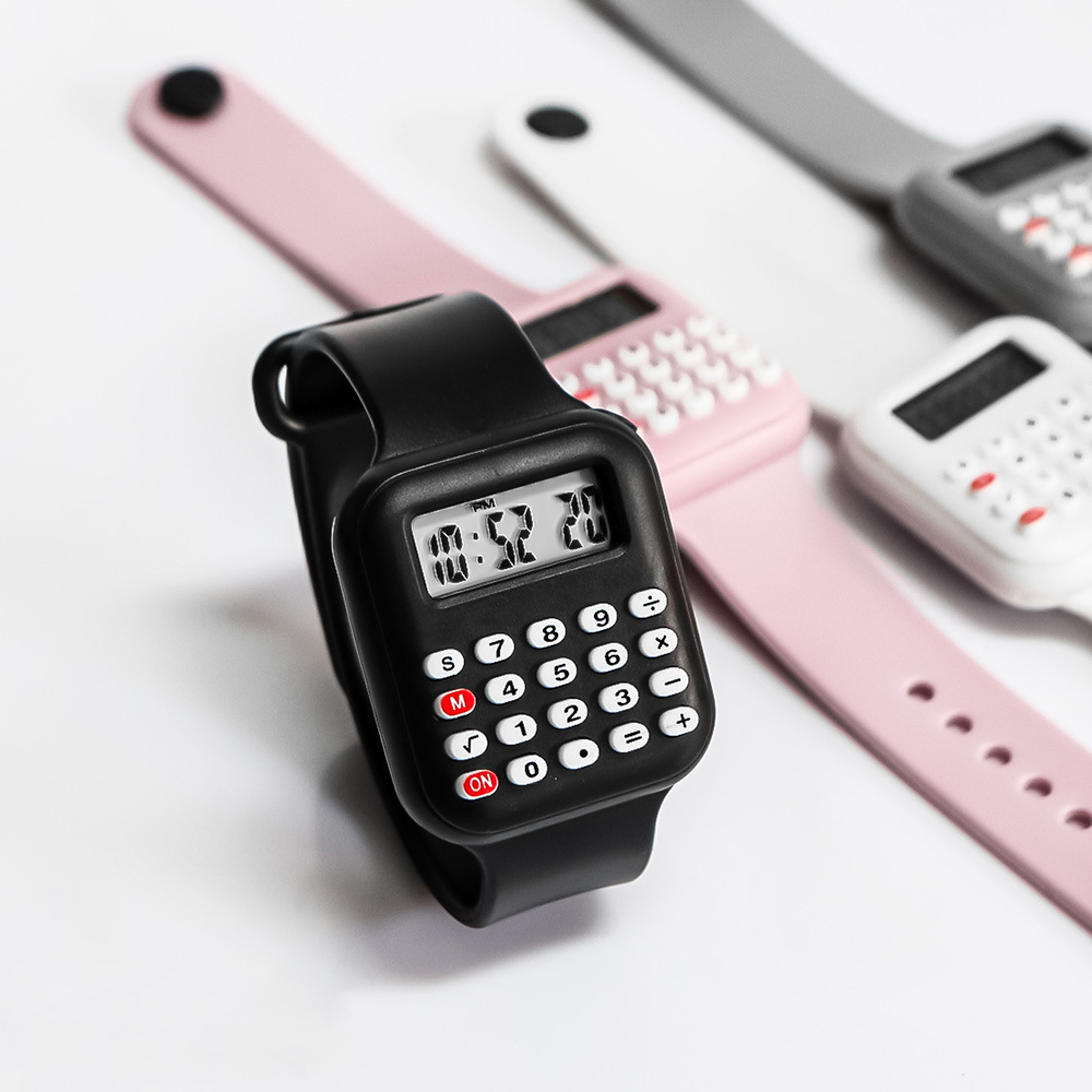 新しい電子計算機子供用腕時計女の子用ラバーストラップ子供用デ - Scientific Calculator For Secondary School のレビューと価格