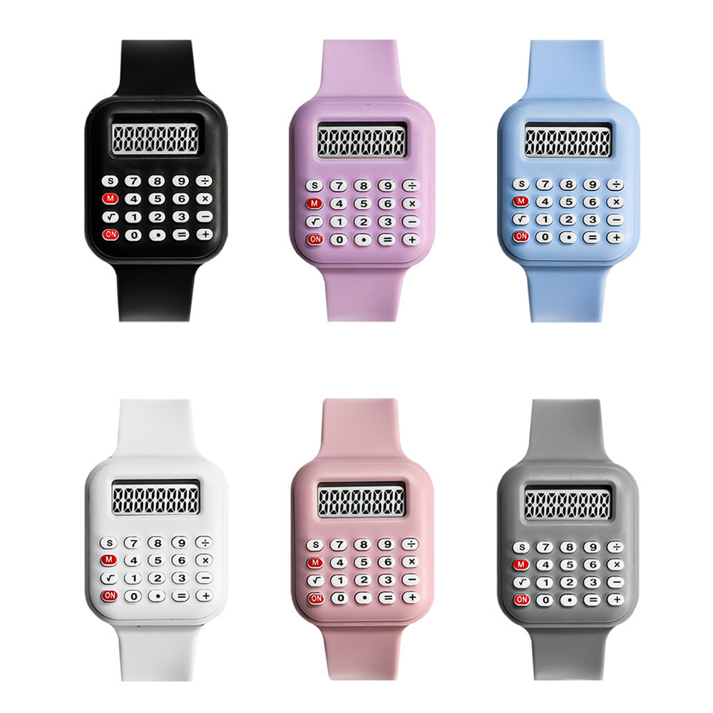 新しい電子計算機子供用腕時計女の子用ラバーストラップ子供用デ - Scientific Calculator For Secondary School のレビューと価格