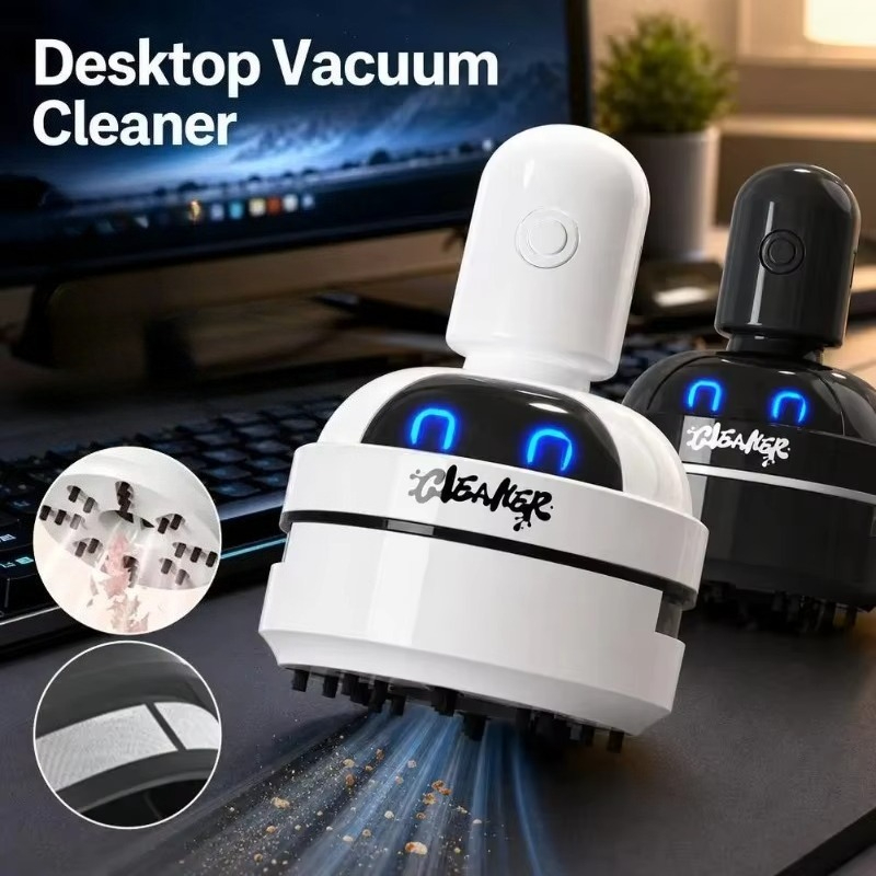 卓上クリーナー、小型ポータブル掃除機、消しゴムや鉛筆の削りく - Mini Desktop Vacuum Cleaner For Eraser Dust のレビューと価格