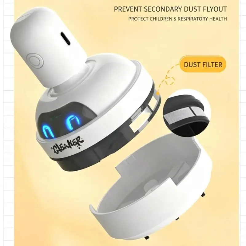 卓上クリーナー、小型ポータブル掃除機、消しゴムや鉛筆の削りく - Mini Desktop Vacuum Cleaner For Eraser Dust のレビューと価格