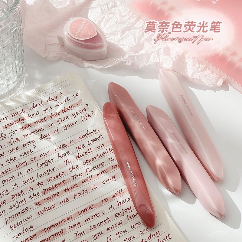 4本セット モランディグラデーション デュアルチップ蛍光ペン - Pastel Highlighter Set Double Ended のレビューと価格