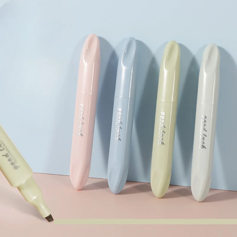 4本セット モランディグラデーション デュアルチップ蛍光ペン - Pastel Highlighter Set Double Ended のレビューと価格
